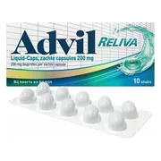 Advil Reliva Liquid Capsules 200 mg - voor pijn en koorts 10CP