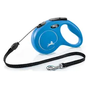 Flexi New Classic - Hondenriem - Koord - Blauw - M - 5 m