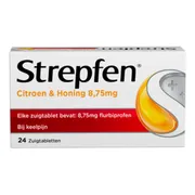 Strepfen Citroen & Honing Zuigtabletten 24ST