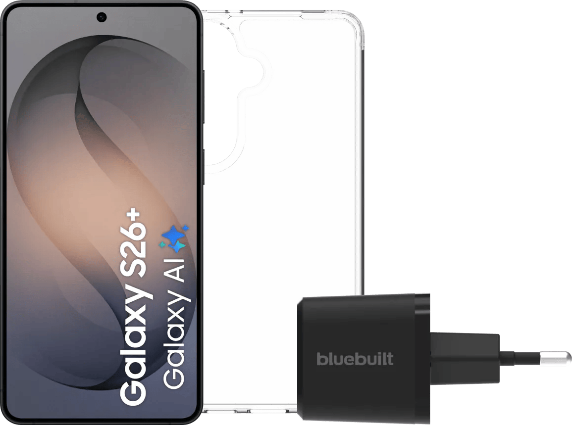 Samsung Galaxy S26 Plus 256GB Zwart 5G + Basis Accessoirepakket