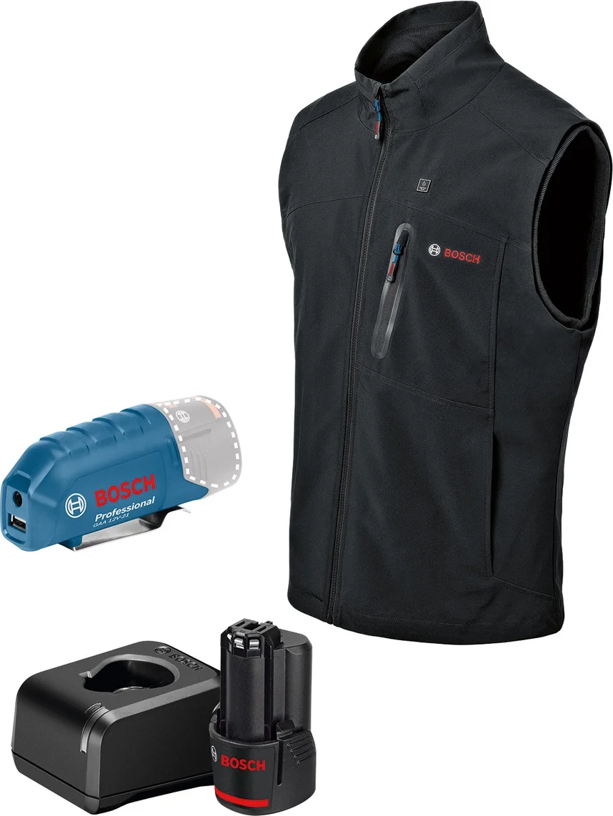 Bosch Professional PRO GHV 12+18V XA 3XL Verwarmde bodywarmer zwart 1x 2.0Ah - 06188000G9