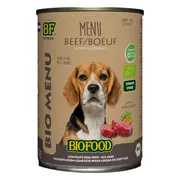 12x BF Petfood Biofood Organic Rund Menu 400 gr