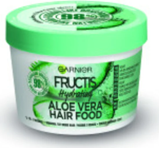 3x Garnier Fructis Hair Food Aloë Vera 3-in-1 Haarmasker 390 ml