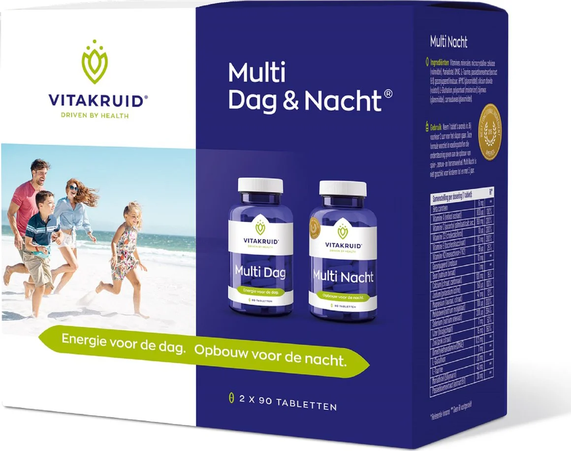 Vitakruid Multi Dag & Nacht HD 100% Vegan 2 x 90 180TB