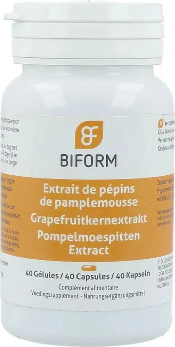 Biform Pompelmoespittenextract Capsules 40CP
