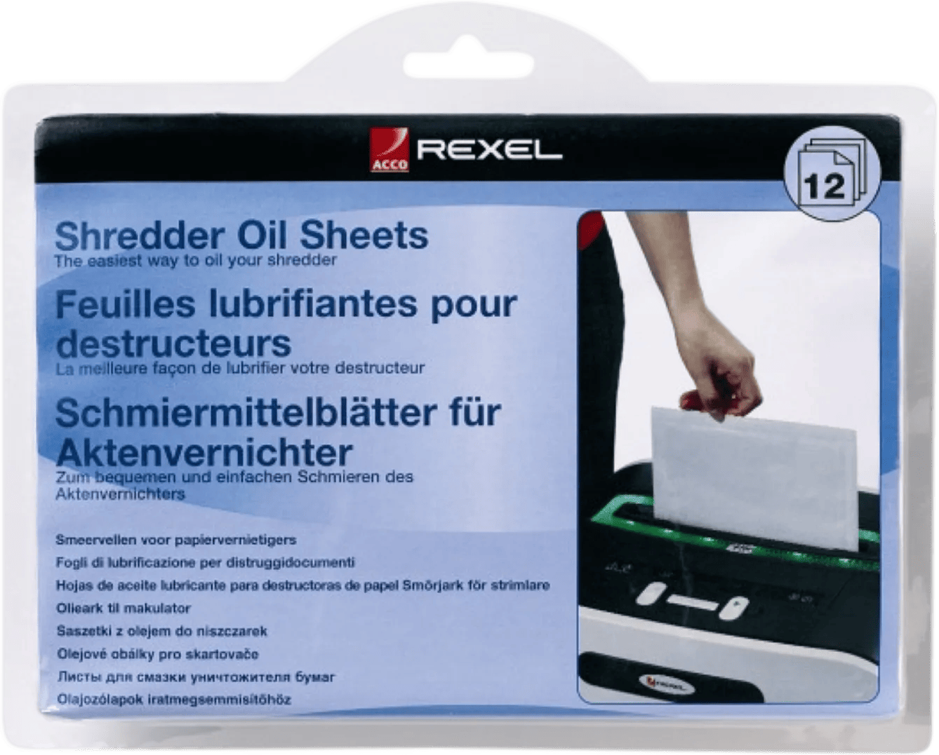 Rexel Olievellen Voor Papierversnipperaar - 12 Stuks