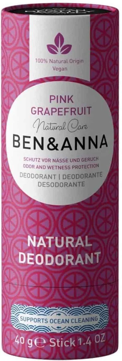 Ben & Anna Deodorant Stick Pink Grapefruit 40GR