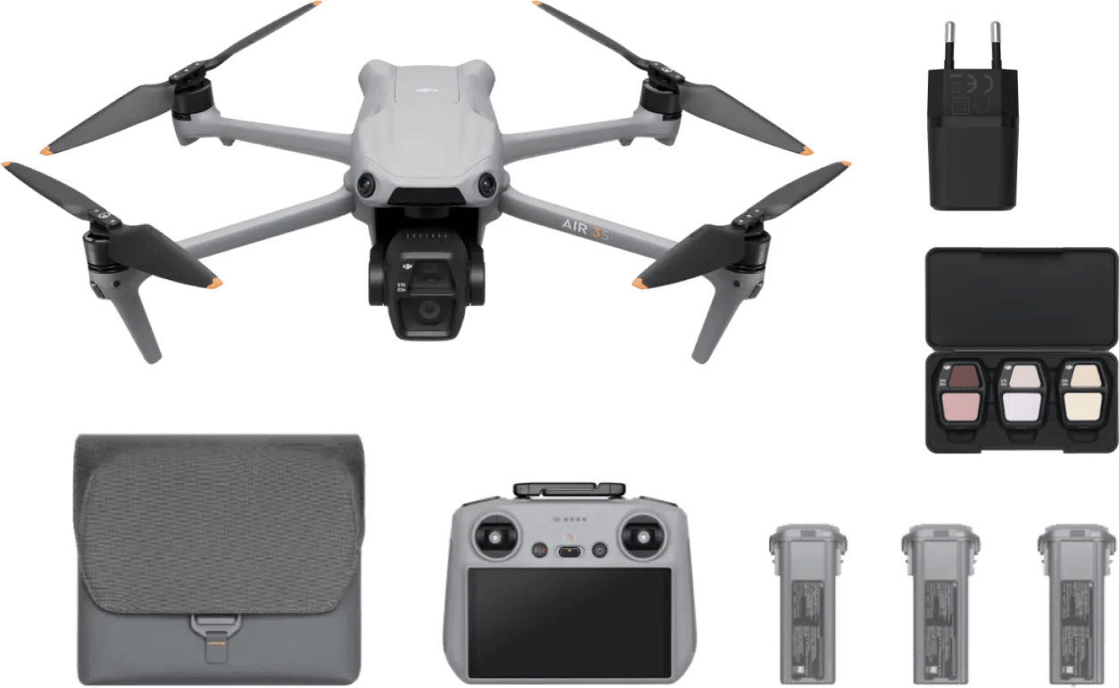 DJI Air 3S Fly More Combo + BlueBuilt Charger