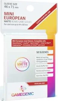 Gamegenic: Matte Board Game Sleeves - Ruby