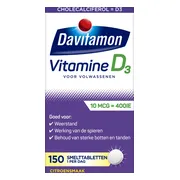 Davitamon Vitamine D 10 MCG Volwassenen 150 smelttabletten