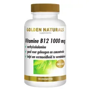 Golden Naturals Vitamine B12 1000mcg Vegan 100 zuigtabletten