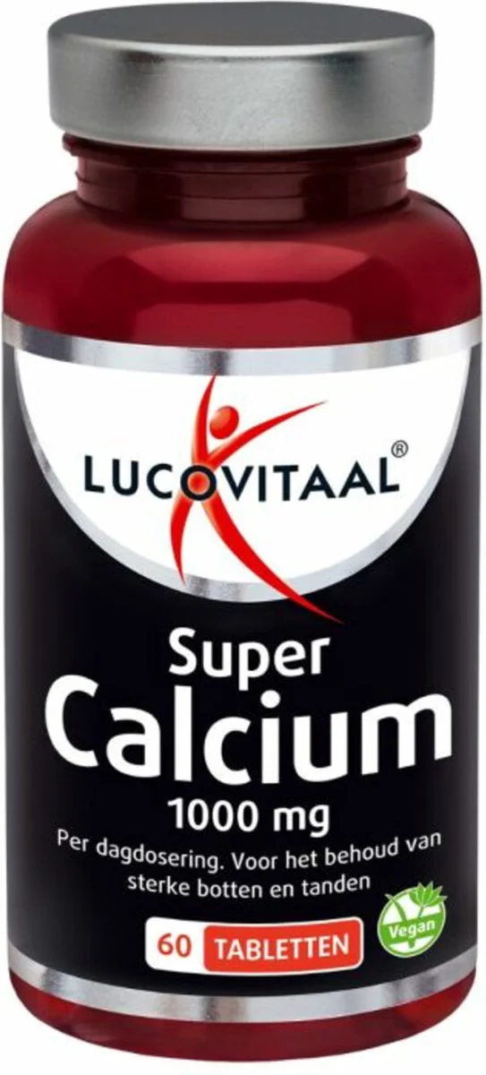 Lucovitaal - Super Calcium 1000 mg - 2 x 60 tabletten - Voordeelverpakking