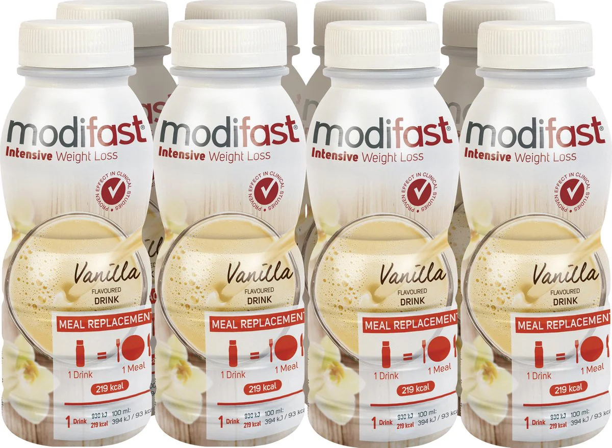 8x Modifast Intensive Drink Vanille 236 ml
