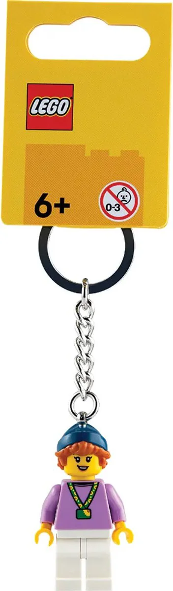 LEGO Meisje met zonnebloemkoord sleutelhanger