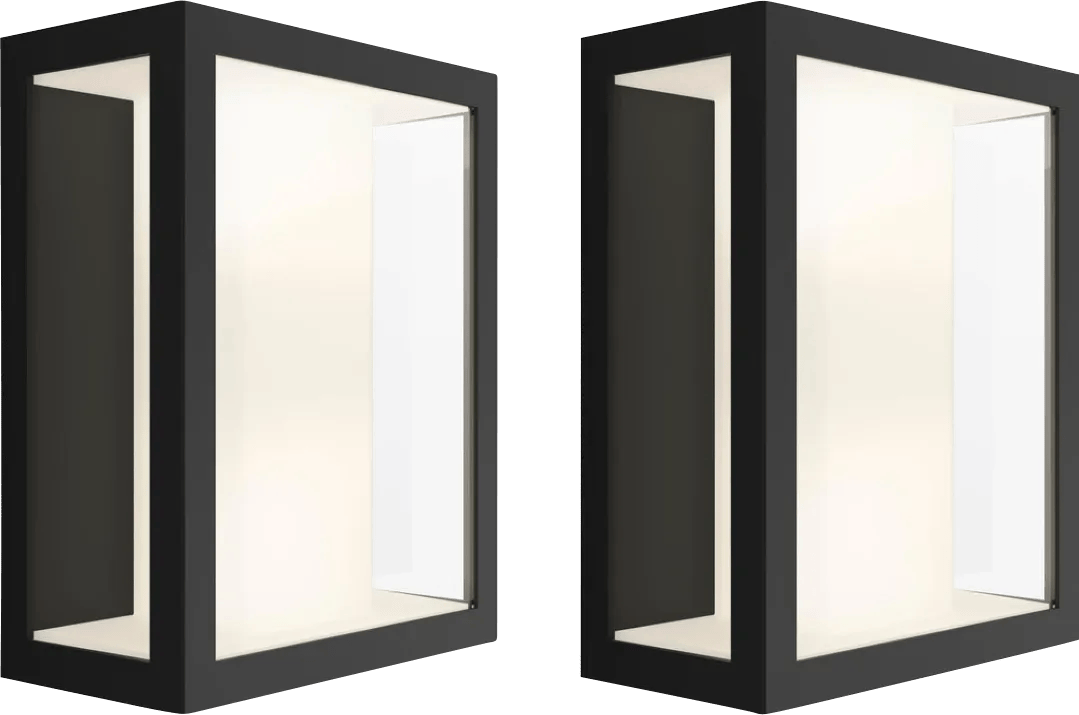 Philips Hue Impress muurlamp White and Color zwart breed duo pack