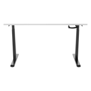 Euroseats Handslinger Zit Sta Bureau 140 x 80 Zwart/Wit