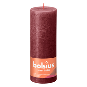 Bolsius Rustiek Stompkaars Red Velvet 190/68