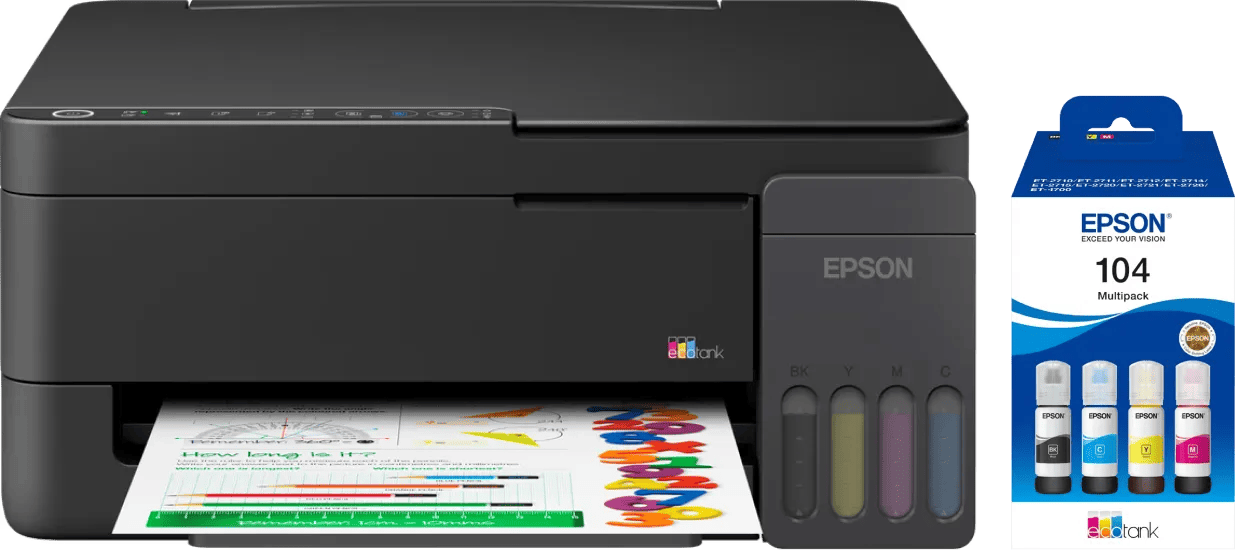 Epson EcoTank ET-2910 + 1 set extra inktflesjes