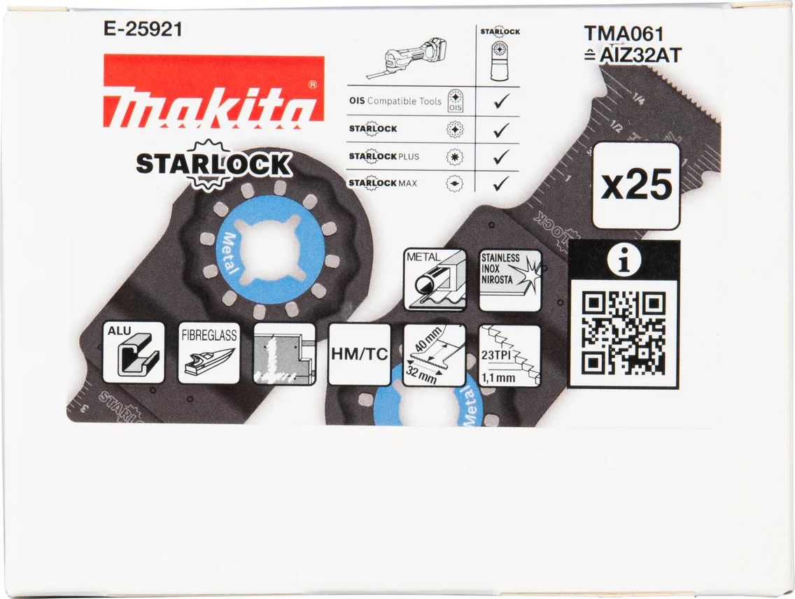 Makita E-25921 TMA061 Invalzaagblad 32x40mm RVS