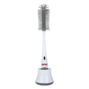 Nuby Silicone Flessenborstel met Houder