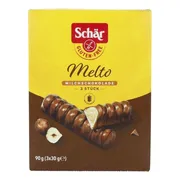 Schar Melto Melkchocolade Hazelnoot Repen 90GR
