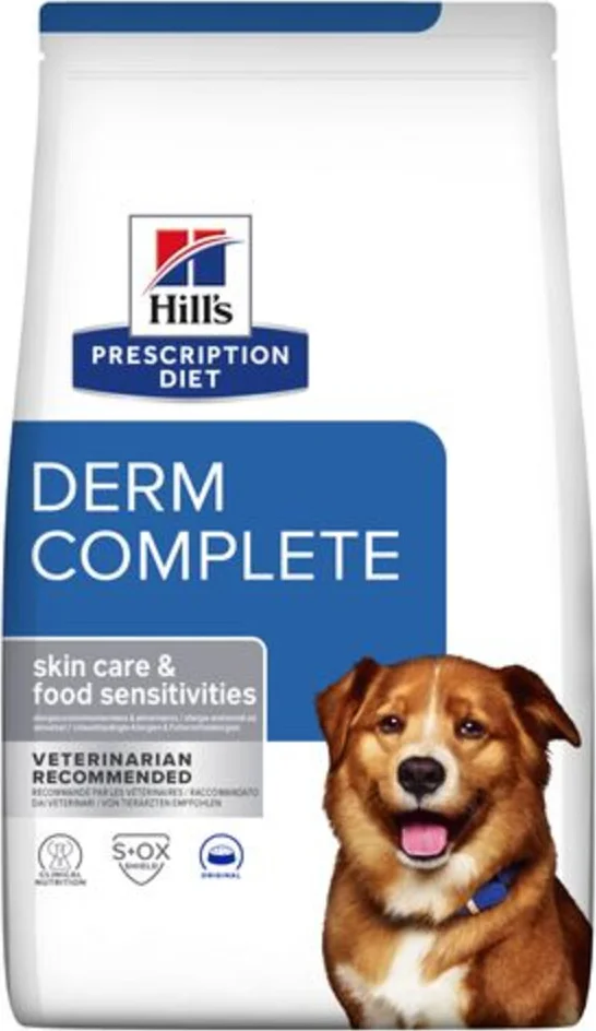 Hill's Prescription Diet Derm Complete Environmental/Food Sensitivities Hondenvoer Droog Rijst & Ei 4 kg
