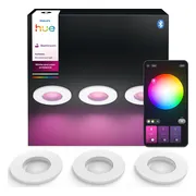 Philips Hue Xamento badkamerinbouwspot White and Color Wit 3-pack