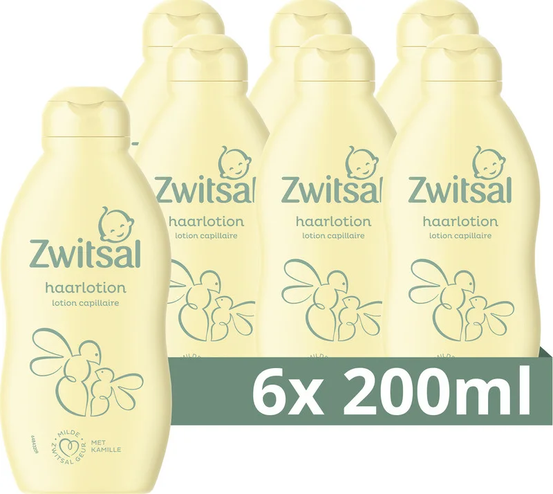 Zwitsal - Haarlotion - Baby - 6 x 200ml