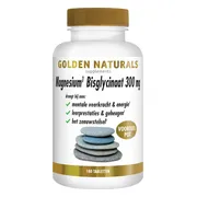 2x Golden Naturals Magnesium Bisglycinaat 300mg Vegan 180 tabletten