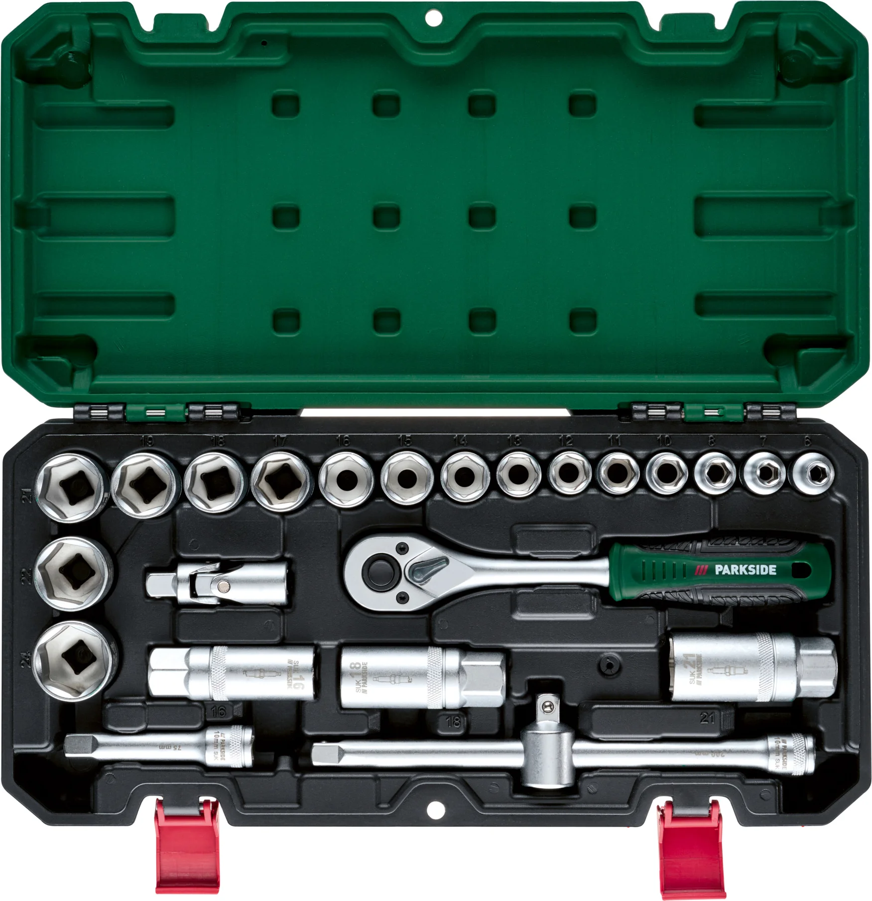 PARKSIDE Dopsleutelset 24-delig - 3/8"