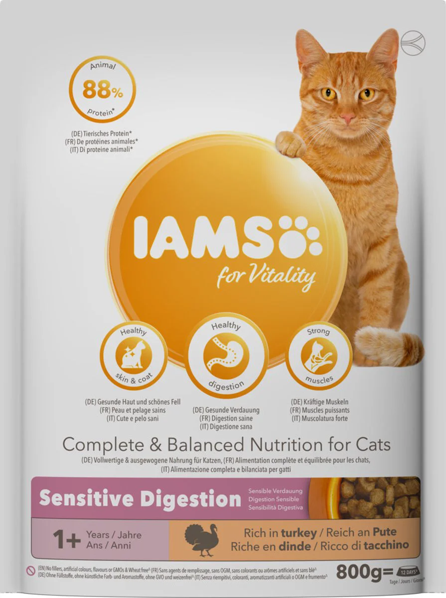 4x IAMS Cat Adult Tuna 800 gr