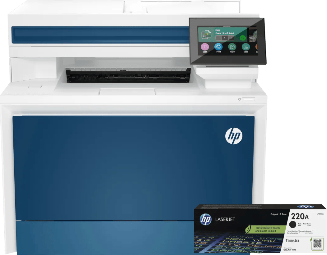 HP Color LaserJet Pro MFP 4302fdw + 1 extra zwarte XL toner