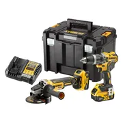 DeWALT DCK2080P2T Accu combiset 2-delig (DCD796 + DCG405) 18V XR 5.0Ah in TSTAK