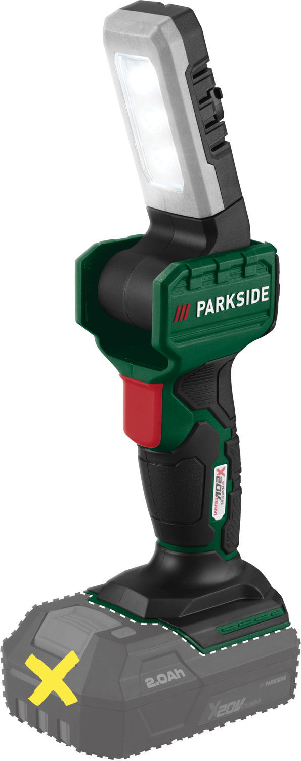 PARKSIDE Accu-LED-handlamp 20 V, zonder accu en lader (20V PLHLA 20 Li C1)