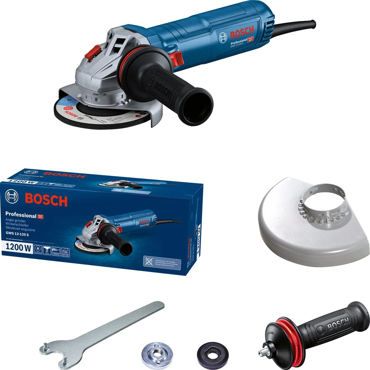 Bosch Professional PRO GWS 12-125 S Haakse slijper 125 mm 1200W - 06013A6020
