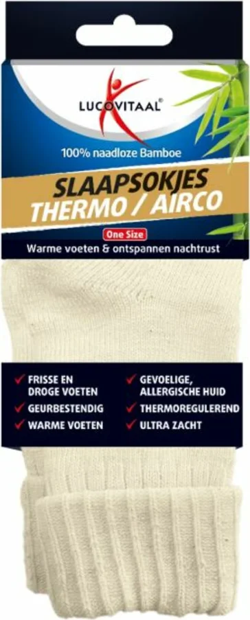 Lucovitaal Bamboe Slaapsokjes One Size 1 paar