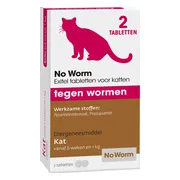 No Worm Exitel Ontworming Tabletten Kat vanaf 1 kg 2 tabletten