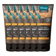 6x Kneipp Douche Men 2-in-1 Warm Woods 200 ml