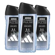 3x Adidas Shower Gel Dynamic Pulse 250 ml