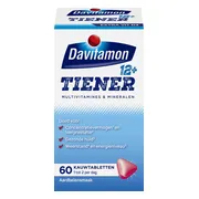 Davitamon Tiener 12+ Aardbei 60 kauwtabletten