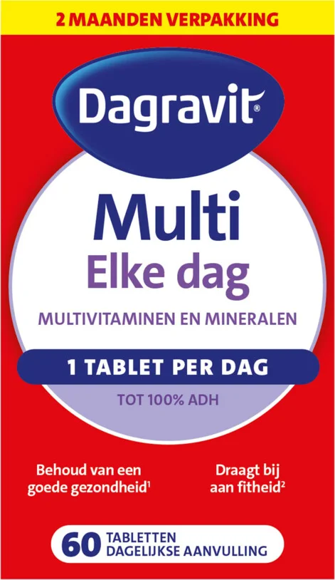4x Dagravit Multi Elke Dag 60 tabletten