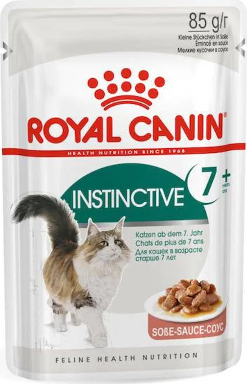 48x Royal Canin Instinctive 7+ Gravy Kattenvoer Nat 85 gr