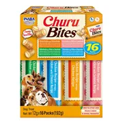 Inaba Churu Bites Hondensnack Multipack Chicken & Salmon & Tuna & Cheese 16 x 12 gr