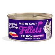 24x Edgard & Cooper Kattenvoer Fillets Zalm & Tonijn 70 gr