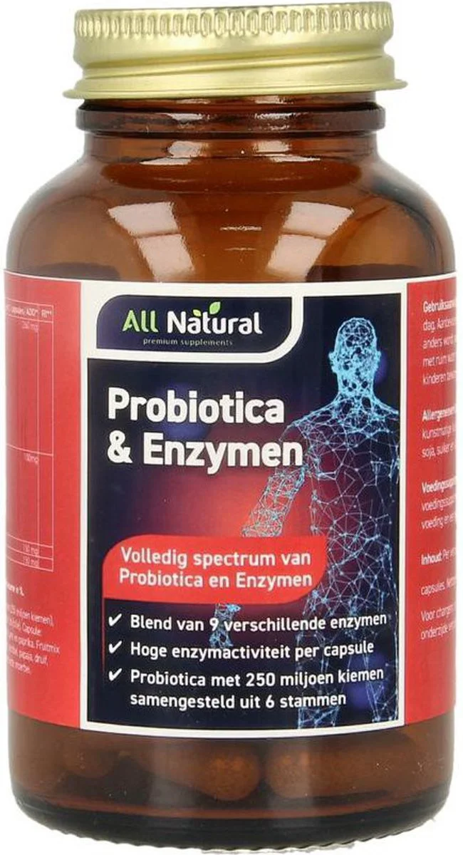 All Natural Flora & Enzymen Complex Capsules 60CP