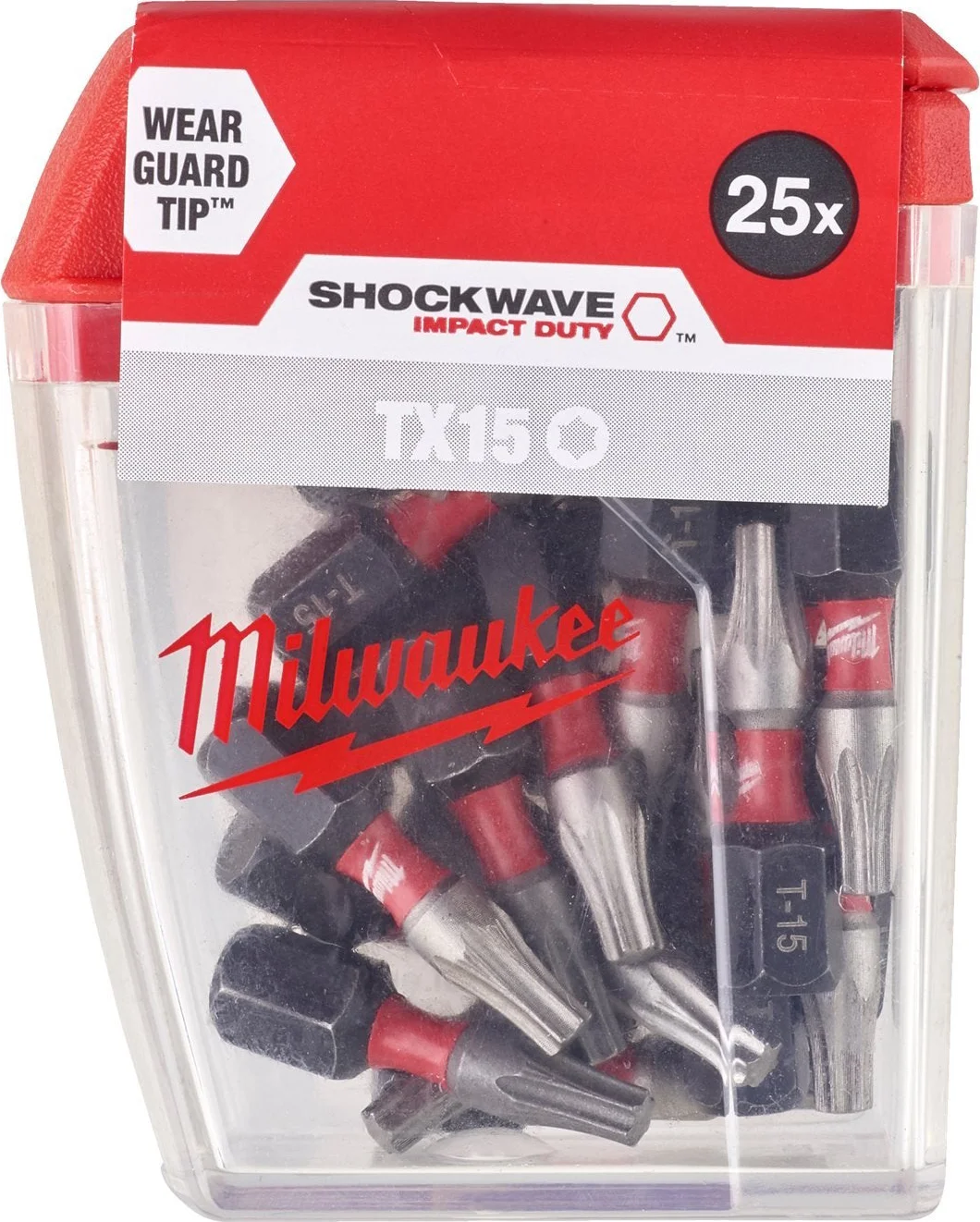 Milwaukee SHOCKWAVE™ IMPACT DUTY schroefbits TX15 x 25 mm VE=25 - 4932430873