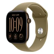 Apple Watch Series 12 46mm Donkerbrons Sportband S/M