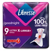Libresse Ultra Goodnight Maandverband XL 9ST