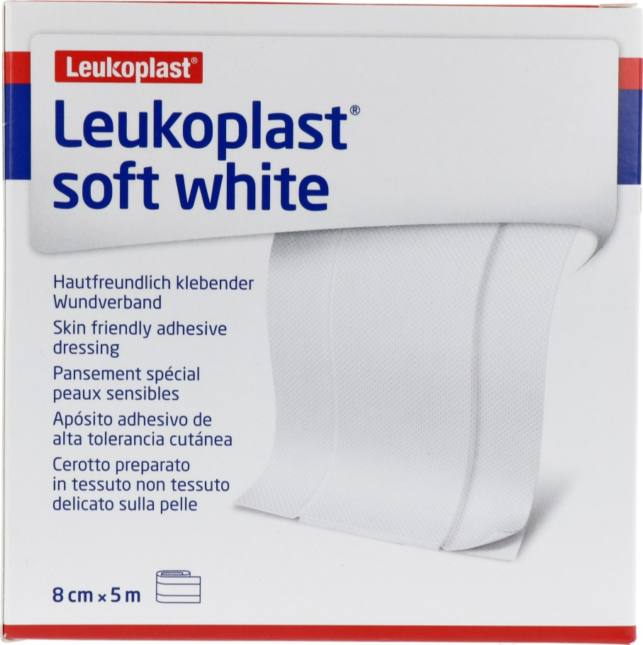 Leukoplast Soft White Wondpleister 5m x 8cm