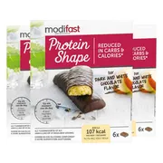 3x Modifast Protein Shape Reep Pure & Witte Chocolade 6 x 31 gr